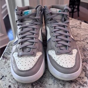 Nike Gray and White High-Tops